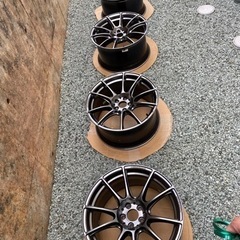 アルミホイール４本　18インチ　9.5J  PCD100 86/BRZにの画像