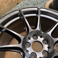 アルミホイール４本　18インチ　9.5J  PCD100 86/BRZにの画像