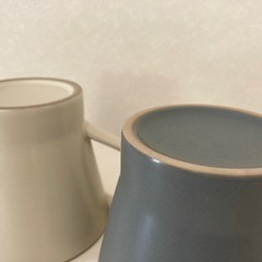 エッジライン　マグカップ4個セット（グレー•ベージュ）の画像