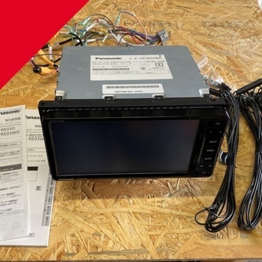 【美品】Panasonic パナソニック CN-RE03WD strada カーナビ ストラーダ SDナビ 2016年度地図 200mmワイド