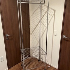 スチールラック　ハンガーラックの画像