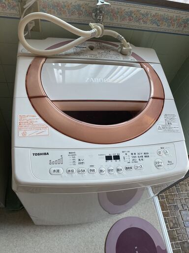 384Z TOSHIBA 全自動洗濯機　8kg 格安　一人暮らし　冷蔵庫　洗濯機