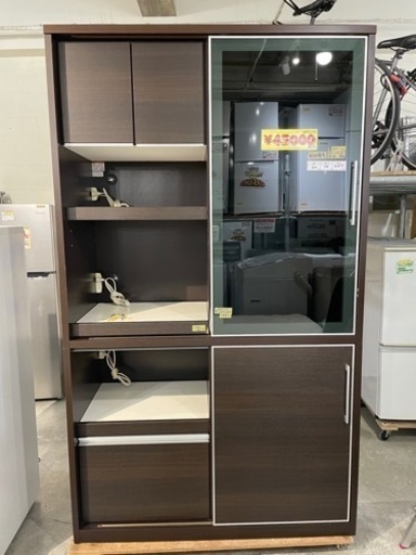 値下げしました‼️配達可【食器棚】【松田家具】クリーニング済み【管理番号12810】