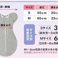 【美品】スワドル　Sサイズの画像