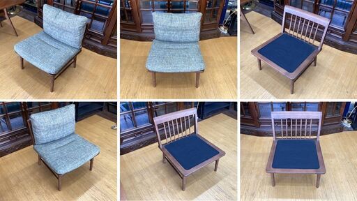 K56　 展示品　シギヤマ家具 　ウォールナット北欧モダン　ダイニング５点セット