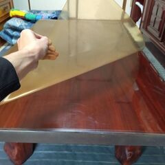 木製 ダイニングデーブルの画像