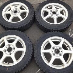 ダンロップウィンターマックス　155/65R13 アルミ付4本セット