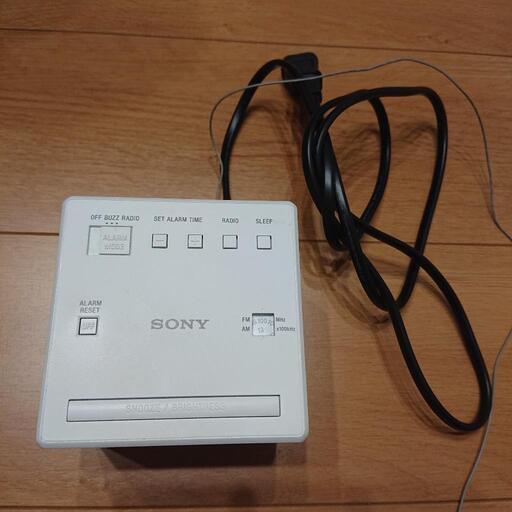 SONY/ソニー FM/AMクロックラジオ ICF-C1