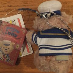 東京ディズニーシー　ダッフィー　ストラップ　ぬいぐるみ　タグ付きの画像