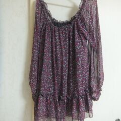 全日本婦人子供服工業組合連合会花柄チュニック11号　Lサイズ