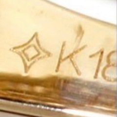 GSTV  ミステリーセッティング　天然ブラウンダイヤモンド　K18リングの画像