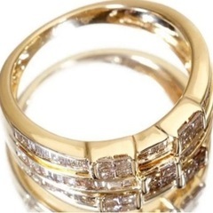 GSTV  ミステリーセッティング　天然ブラウンダイヤモンド　K18リングの画像