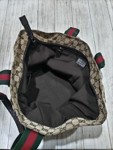 GucciトートバッグCGキャンバスシェリーライン