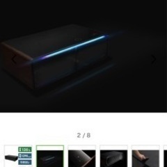 SMART TABLE（スマートテーブル） LOOZER（ルーザー） BLACK STB135 [幅46cm /2ドア /引き出しタイプ /135L の画像