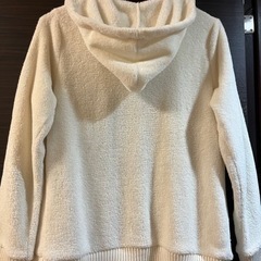 レディース　アウタージャケッ白M 秋冬の画像