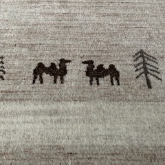 【大幅値下げ！！】オールドギャベ　ラグ　絨毯　手織り　手紡ぎ　ウールの画像