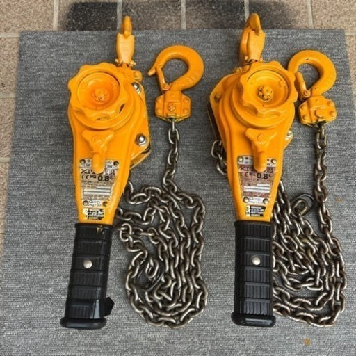 KITO製　レバーブロック0.8ｔ　2丁
