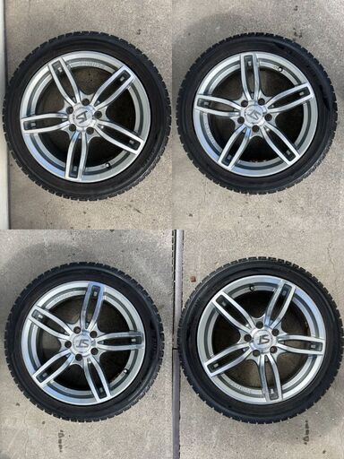 202410135【札幌】ヨコハマ スタッドレス　冬タイヤ　アイスガード　IG50PLUS 225/45R17　PCD112×7J 　