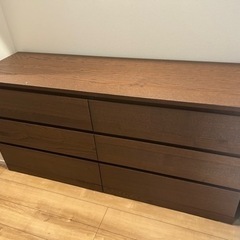 IKEA MALM マルム　３段チェスト　