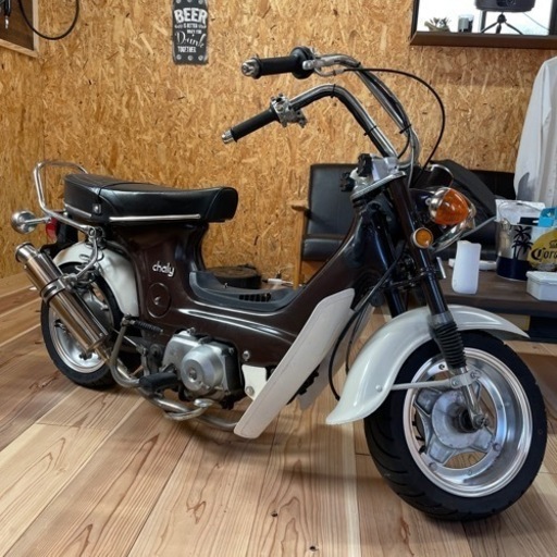 【★最大値引きしました★】カスタムシャリー　ホンダ　室内保管　108cc ボアアップ　ヨシムラキャブ　雨の日走行可能仕様　12V 実働車　書類有　現社確認OK