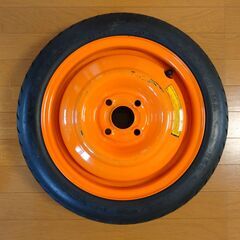 ホンダ用テンパータイヤ、ホイール：14ⅹ４T PCD100 4穴 ハブ径56㎜、タイヤ：ヨコハマT125/70D14 　の画像