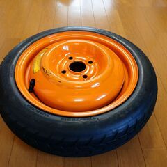 ホンダ用テンパータイヤ、ホイール：14ⅹ４T PCD100 4穴 ハブ径56㎜、タイヤ：ヨコハマT125/70D14 　の画像