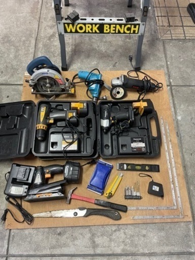 DIY フルセット　日曜大工　工具　木工　インパクト　丸鋸　サンダ　グラインダー