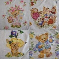 【クロスステッチ】森のクマさんシリーズ5枚