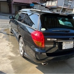 平成17年（2005年）式 レガシィツーリングワゴンGT（5速MT）黒 156,900km 禁煙車 別途スタッドレスタイヤ&ホイール4本付きの画像