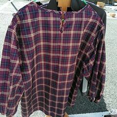 美品　ビニール布　割烹着風上着の画像