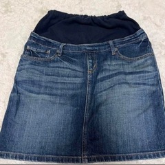 無印良品　マタニティ　デニムスカート