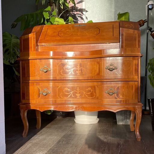 アンティーク家具　イタリア製　ライティングビューロ