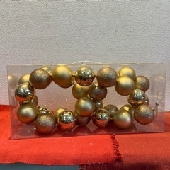 【訳あり】1点のみ　クリスマスツリー　オーナメント　ゴールド