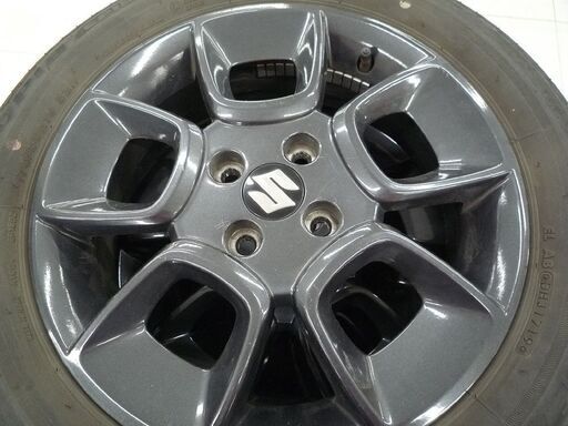 スズキ純正アルミ タイヤ付き 16インチ 4穴 5J ET40 ブリヂストン エコピア 175/60R16 2019年製 中古 苫小牧