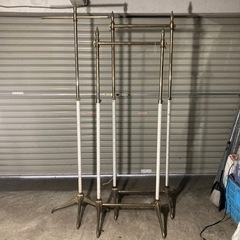 最終値下げ アンティーク ハンガーラック 3本セット ビンテージ 店舗什器 最終値下げ アンティーク ハンガーラック 3本セット ビンテージ 店舗什器