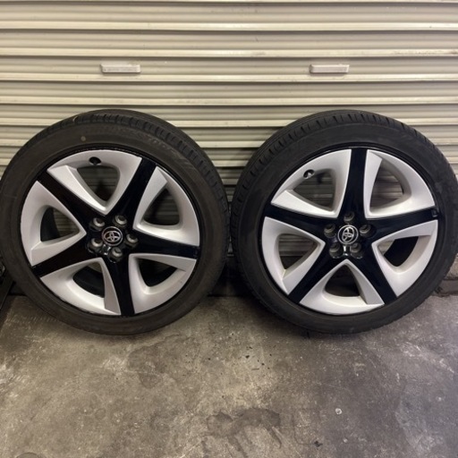 トヨタ純正 50プリウス ツーリング 純正 アルミホイール 2本セット★17×7J 100/5H ET50★BS ブリヂストン エコピア 2021年日本製 新潟発