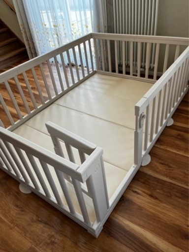 赤ちゃん用 ベビーサークル 140×200（マットなし、滑り止めなし）