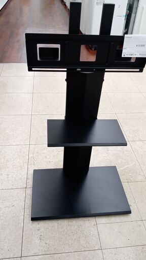 ★ジモティ割あり★ ハヤミ工業 テレビスタンド 黒 H116×D40×W65 クリーニング済み TJ2569