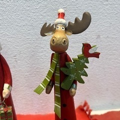 【クリスマス雑貨】未使用　置き物　3体セット　の画像