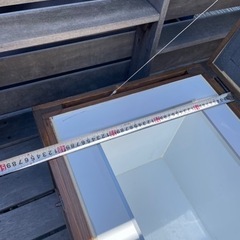 木製　クーラーボックスの画像
