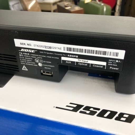 Bose ボーズ Solo TV sound system リモコン付 エキスパート藤沢辻堂店