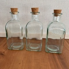 コルク栓付きビン　3本セット