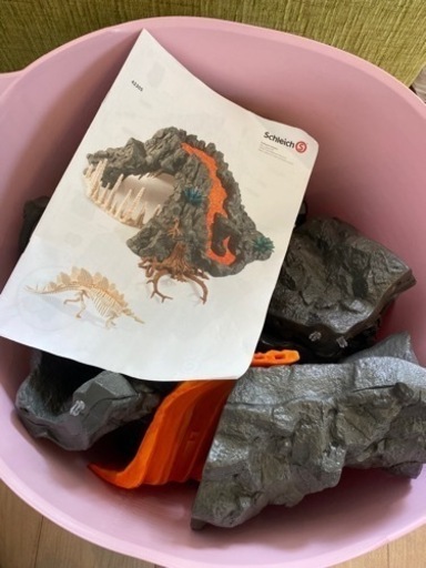 シュライヒ 恐竜 大火山とティラノサウルス恐竜ビッグセット フィギュア 42305