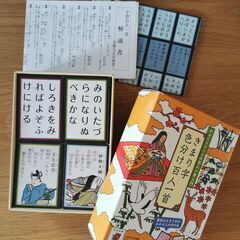 百人一首　きまり字 色分け　かるたの画像