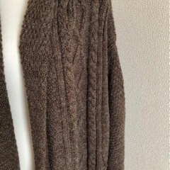 アンティカKINU ボリュームザックリニットロングカーデコートの画像