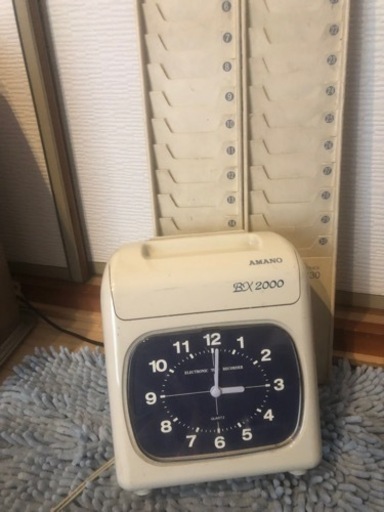 AMANO アマノ BX2000 タイムカード動作済　30人分カード入れ