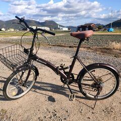 【受け渡し者決定しました】【中古品】折り畳み自転車