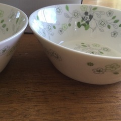 ディズニー サラダボウル 2個セット（グリーン)の画像