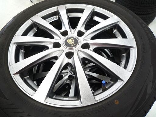 タイヤ付きアルミ4本セット ダンロップ LE MANS V 215/55R17 2019年 マナレイスポーツ 1484 5穴 PCD1
