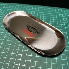 ノベルティ品‼️ステンレス製MOTULメッキトレー😁‼️😁新品未開封‼️‼️の画像